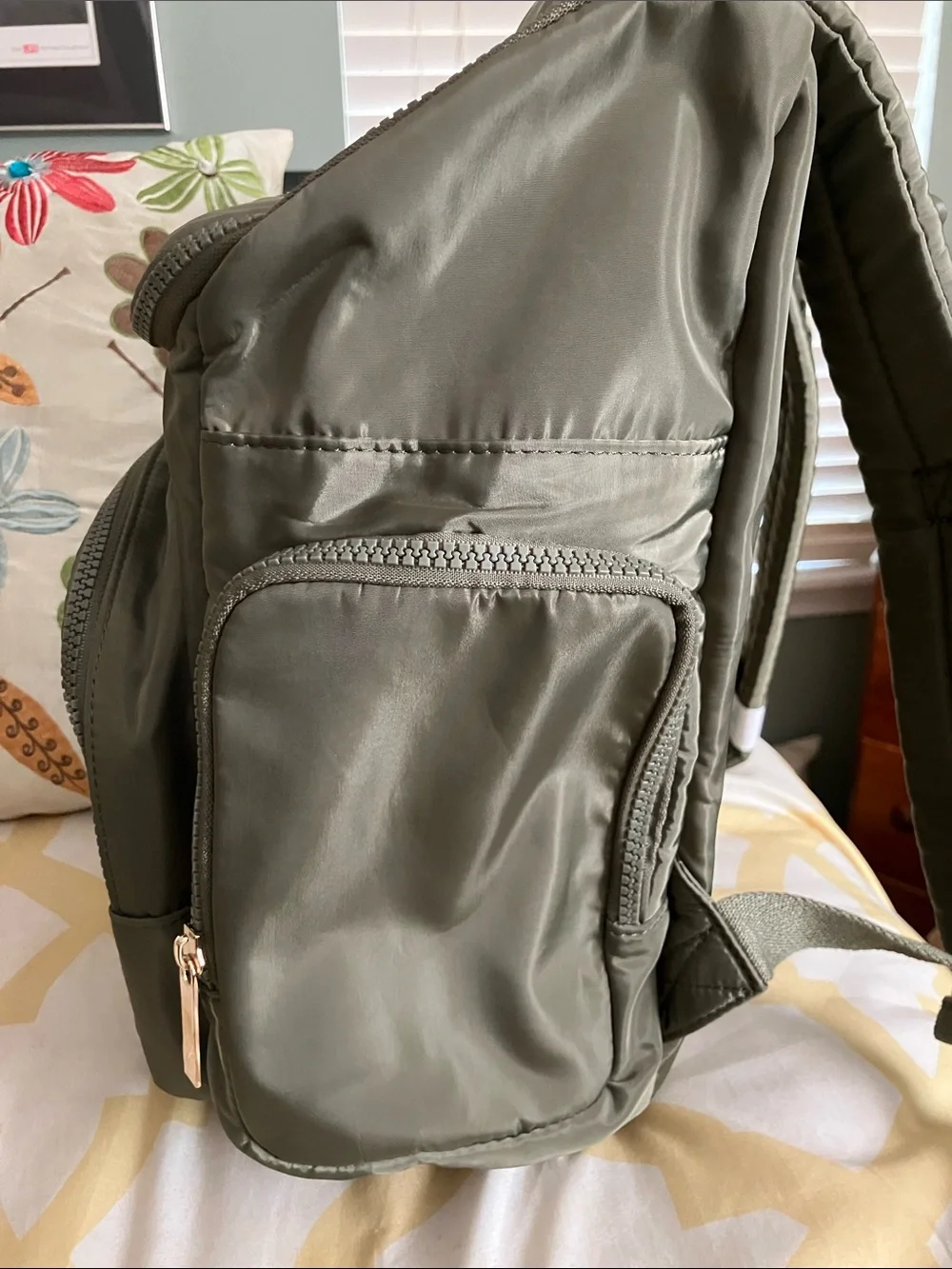 Rachel Zoe Olive Green Baby Diaper Backpack